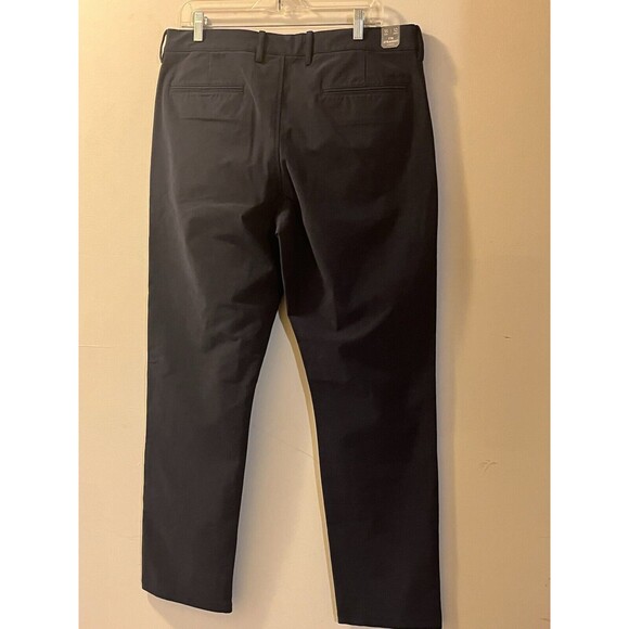 J. Crew 770 Mid Weight Tech Pants Mens 35 x 32 Navy Blue Stretch 5-Pocket - Picture 9 of 11